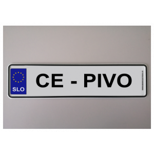 Mini registrska tablica CE PIVO