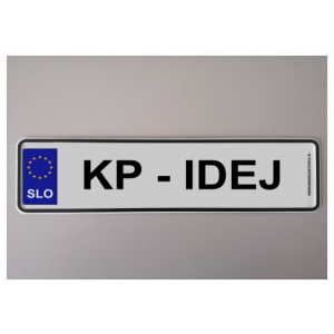 Mini registrska tablica KP IDEJ
