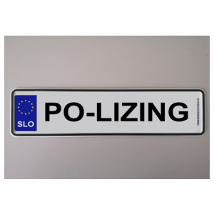 Mini registrska tablica PO LIZING