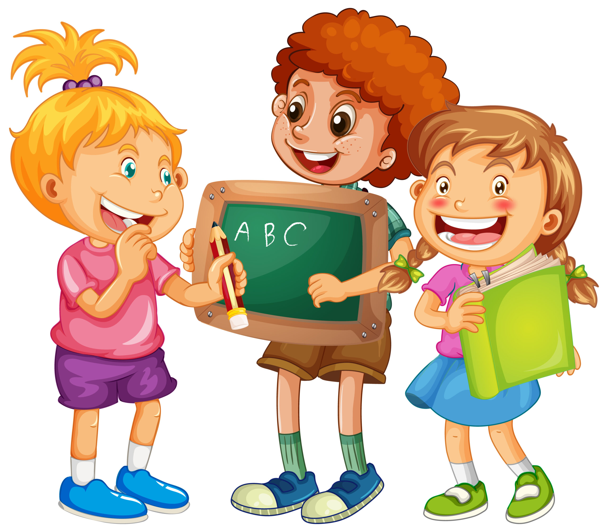 Group of young children