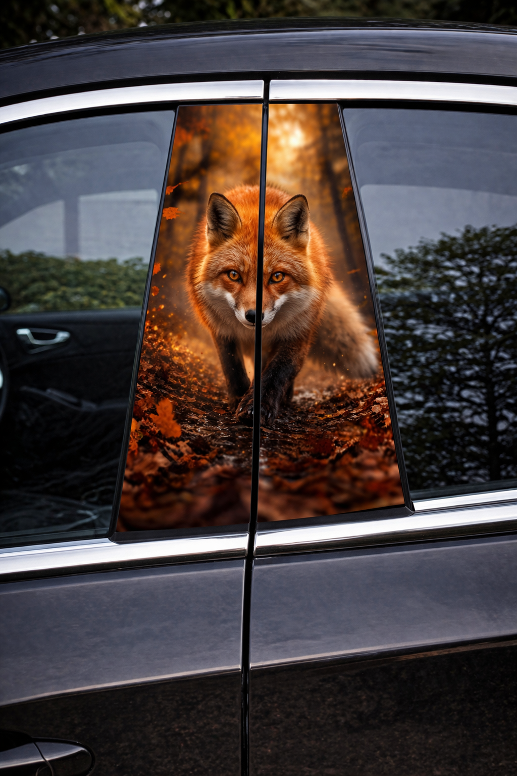 Nalepka za vrata avta - lisica