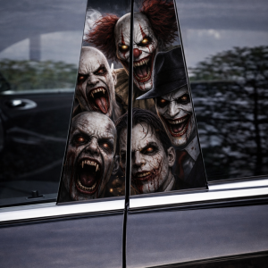 Nalepka za vrata avta - maske